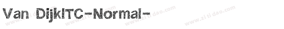 Van DijkITC-Normal字体转换